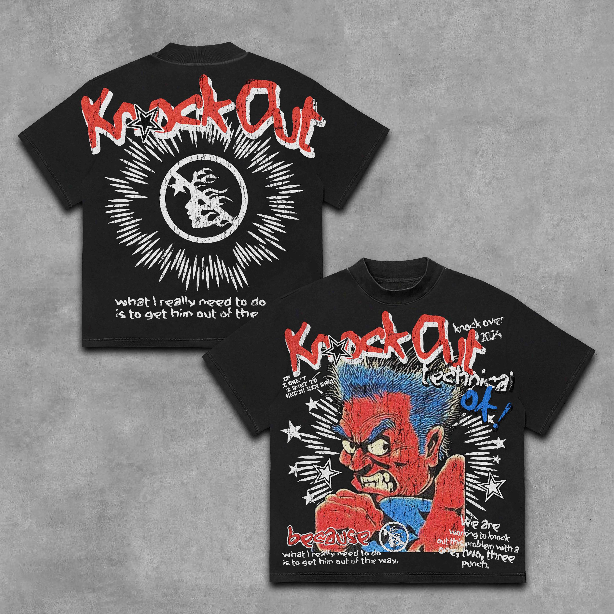 Sopula Knock Out Vintage Graphic Cotton T-Shirt Product Image