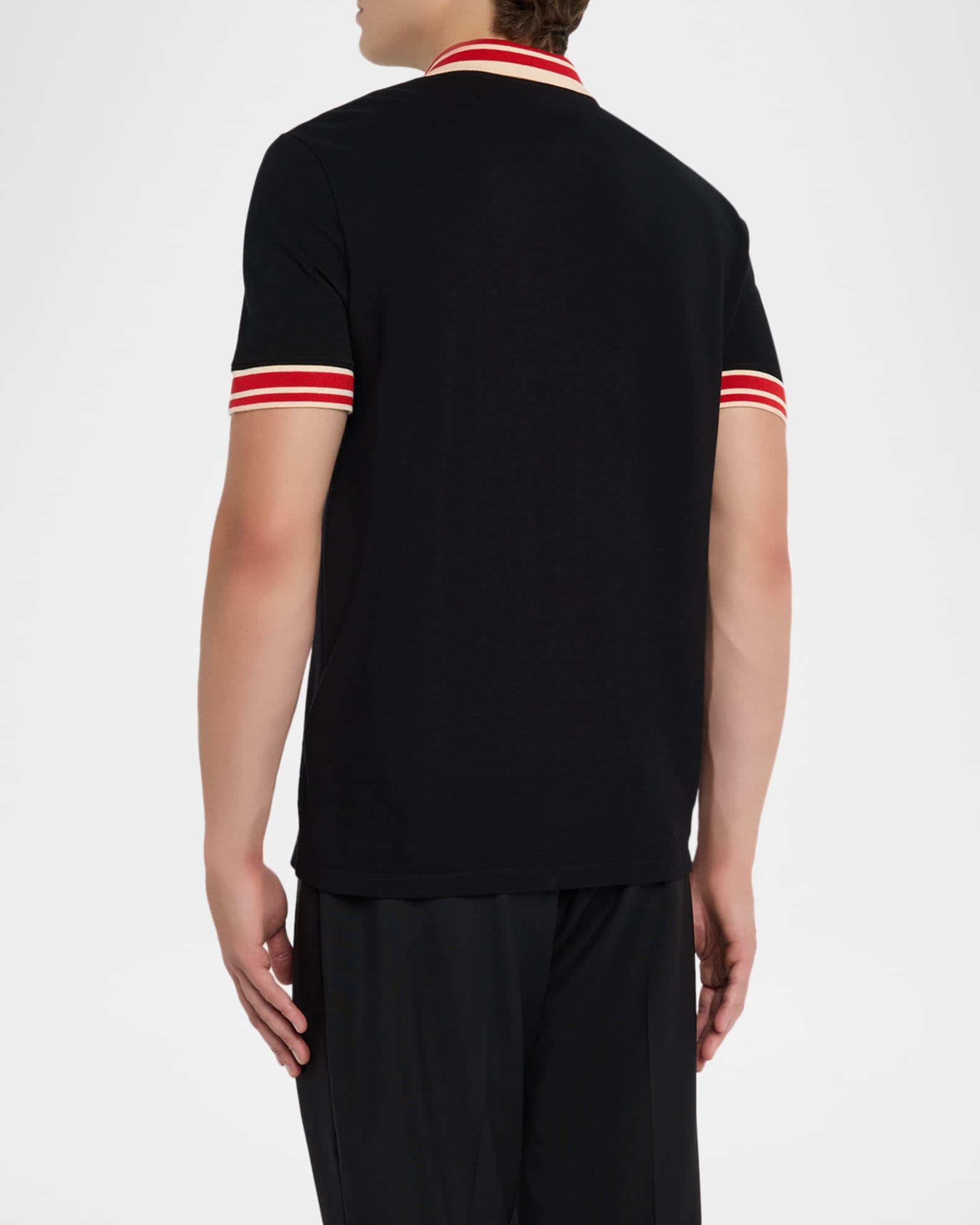 Men's Cotton VLogo-Pocket Polo Shirt Product Image