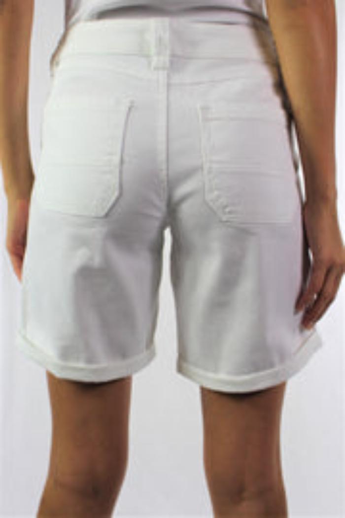 Cuffed Shorts with Front and Back Pockets Product Image