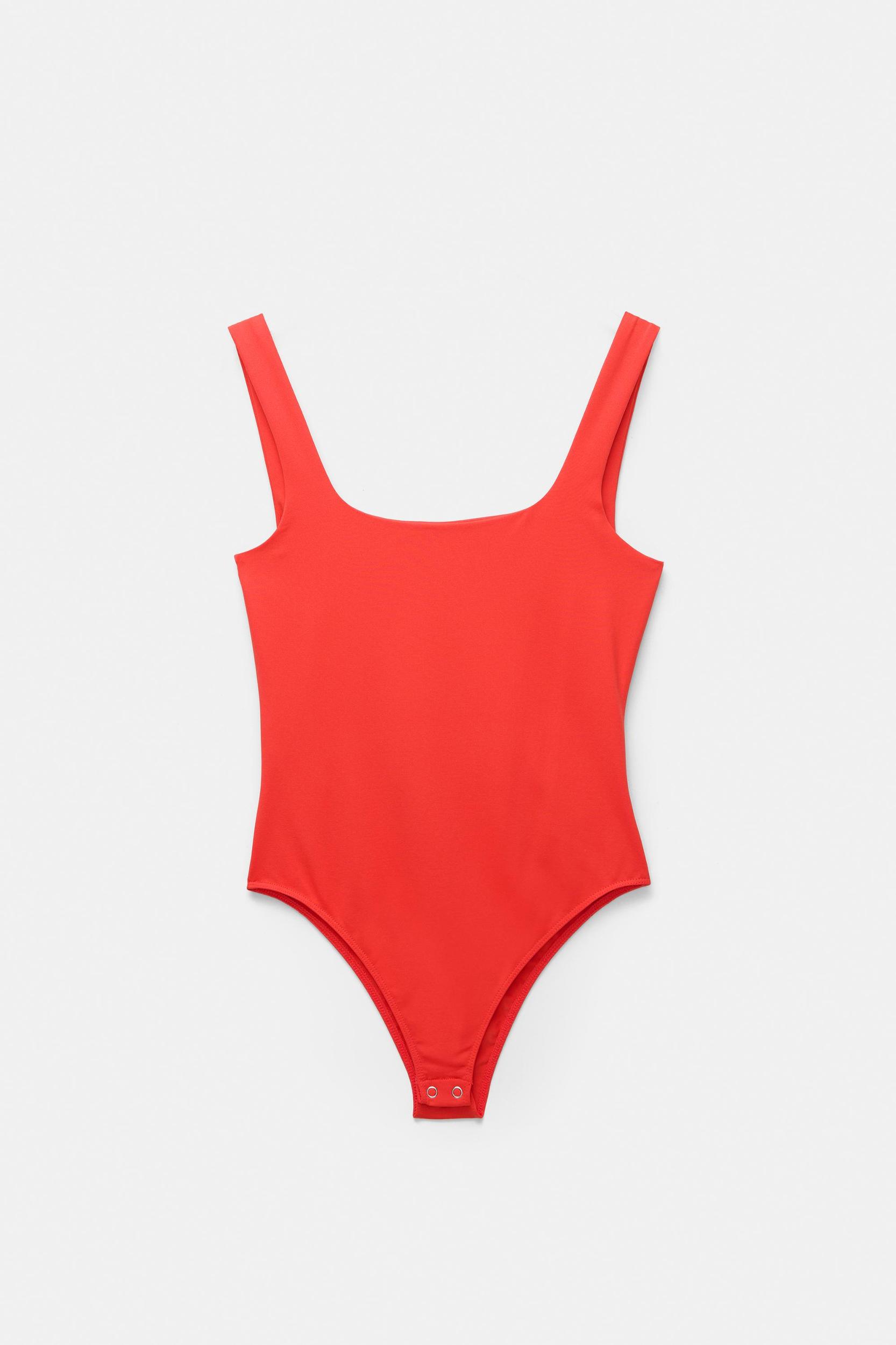 Strappy polyamide bodysuit Product Image