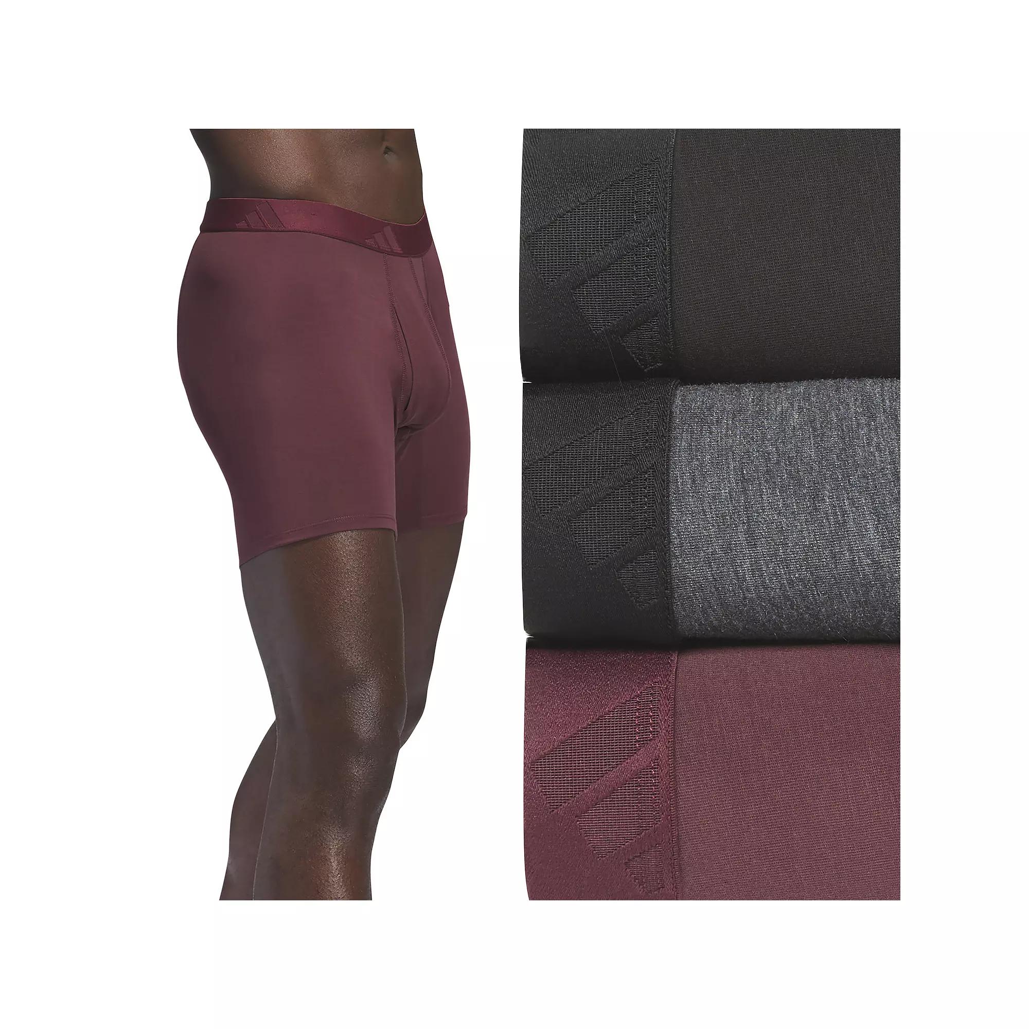 Men's adidas 3-Pack Luxe Comfort Boxer Briefs,  Product Image
