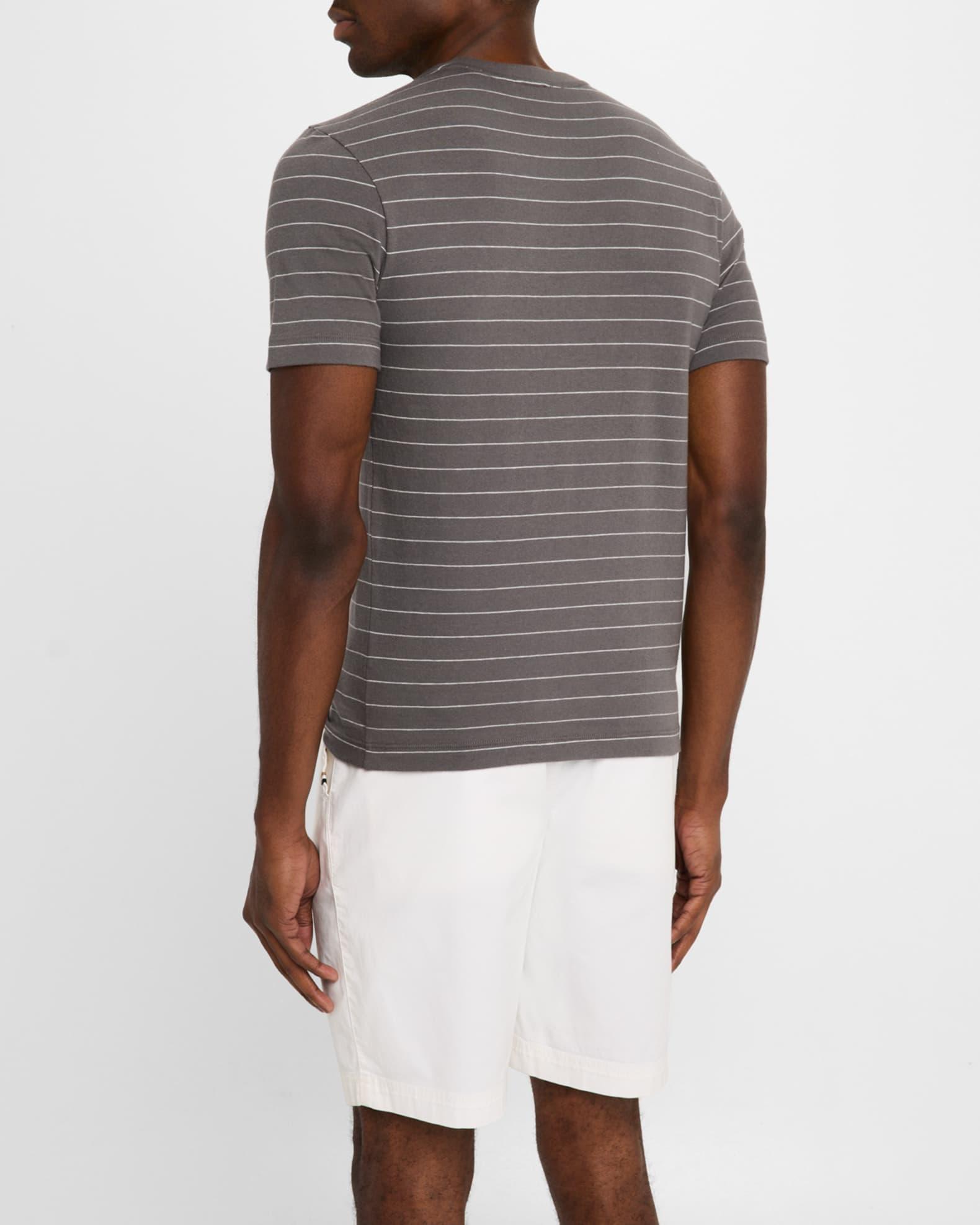 Men's Striped Cotton T-Shirt Product Image
