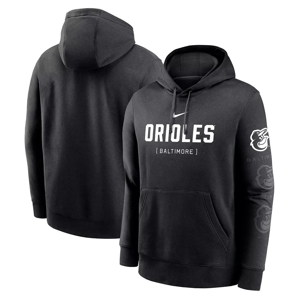 Men's Nike Black Baltimore Orioles Fashion Club Pullover Hoodie,  Product Image