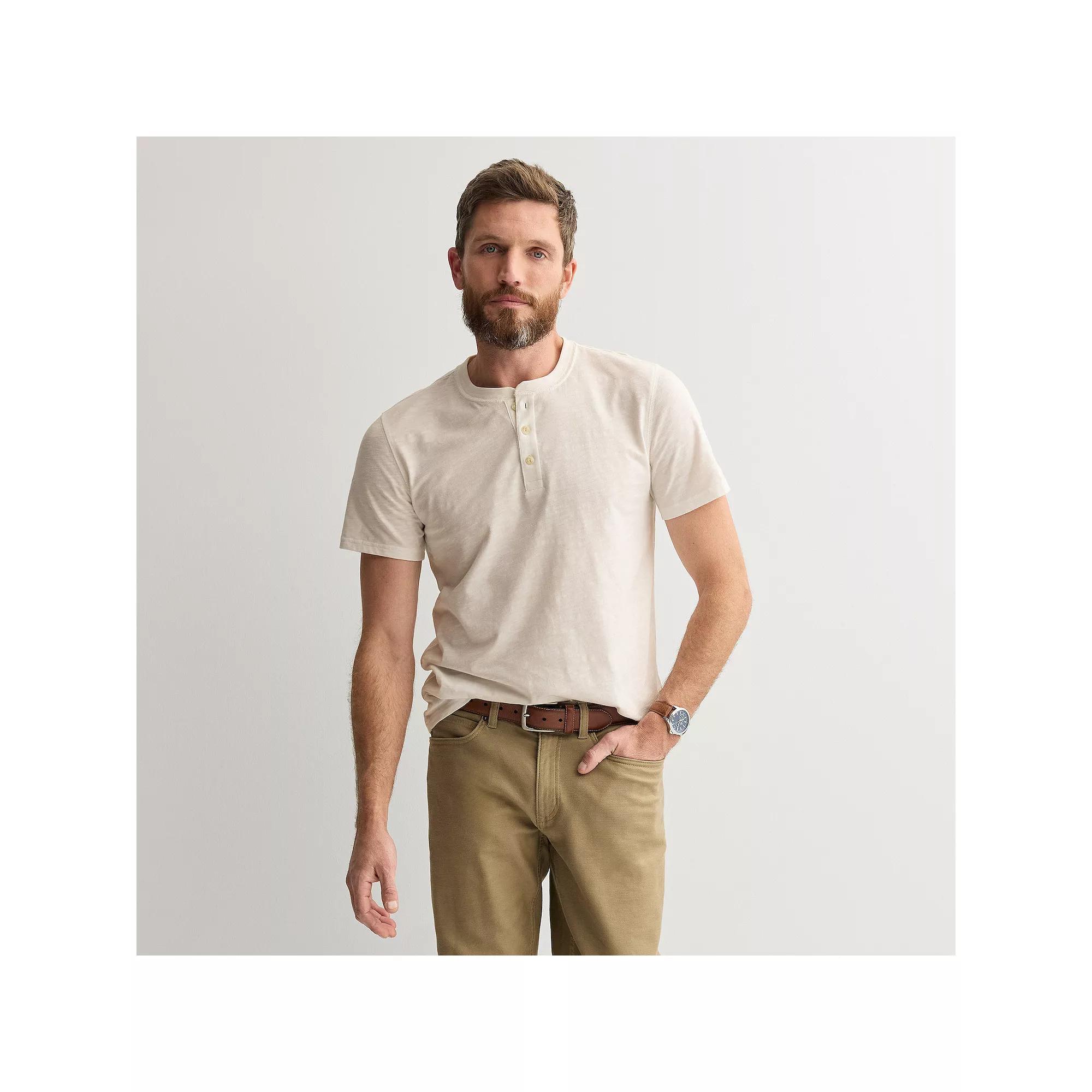 Men's Sonoma Goods For Life® Essential Short Sleeve Henley T-Shirt,  Product Image