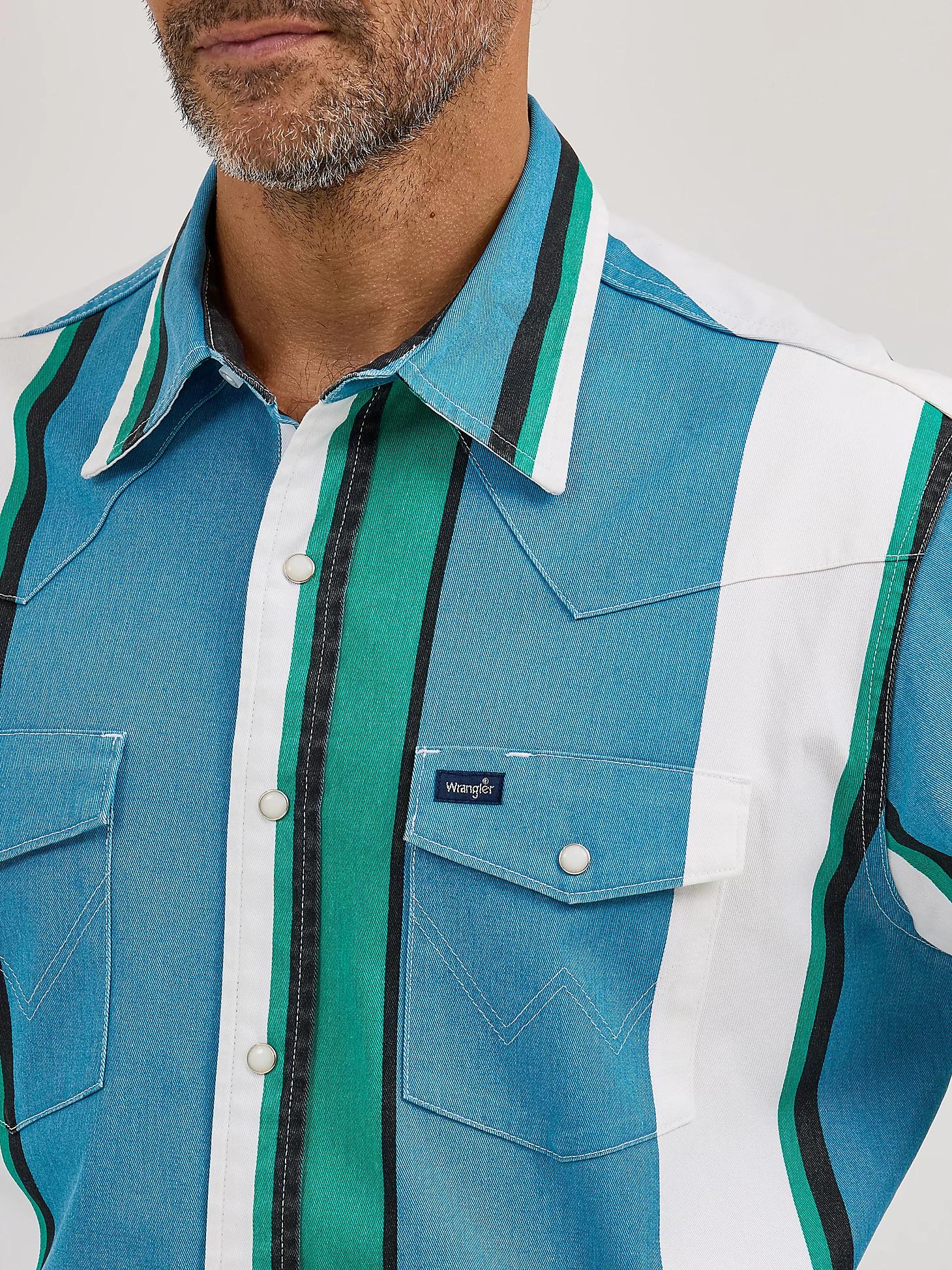 Vintage-Inspired Brushpopper Western Snap Workshirt | Men's SHIRTS | Wrangler® Product Image