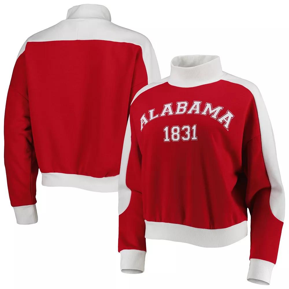 Women's Gameday Couture Crimson Alabama Crimson Tide Make it a Mock Sporty Pullover Sweatshirt,  Product Image