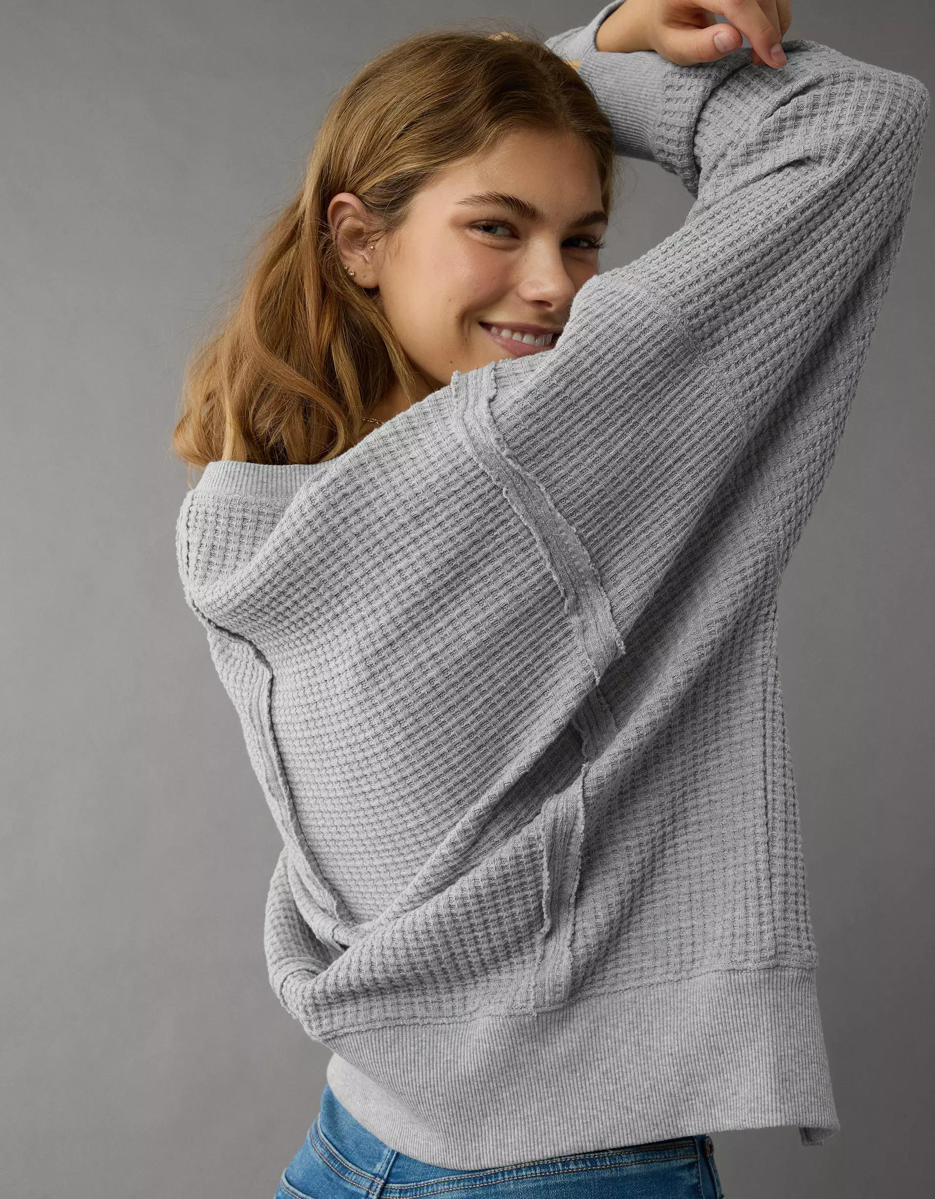 AE Big Hug Waffle Sweatshirt Product Image