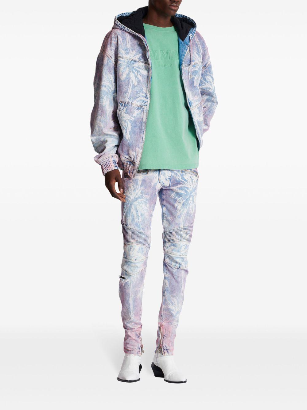 logo-embroidered cotton T-shirt Product Image