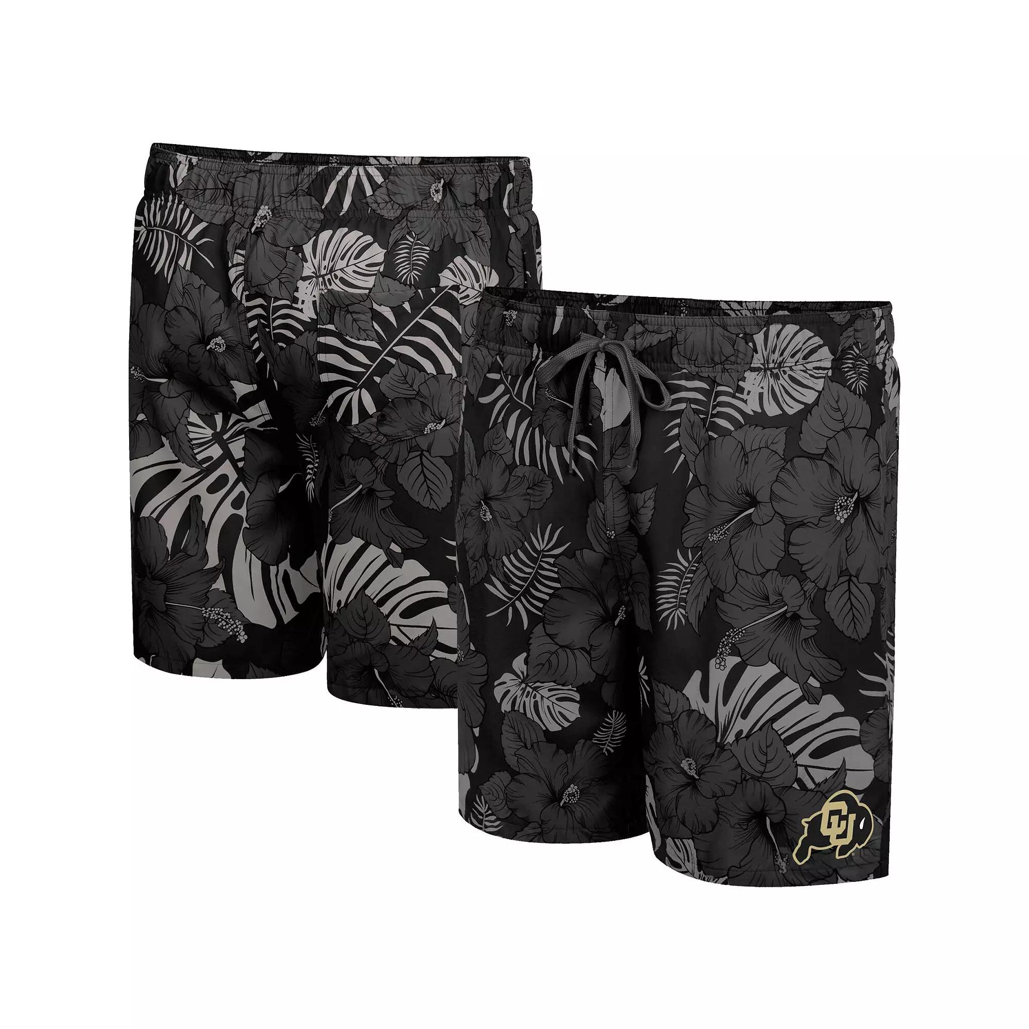 Men's Colosseum Black Colorado Buffaloes The Dude Swim Shorts,  Product Image