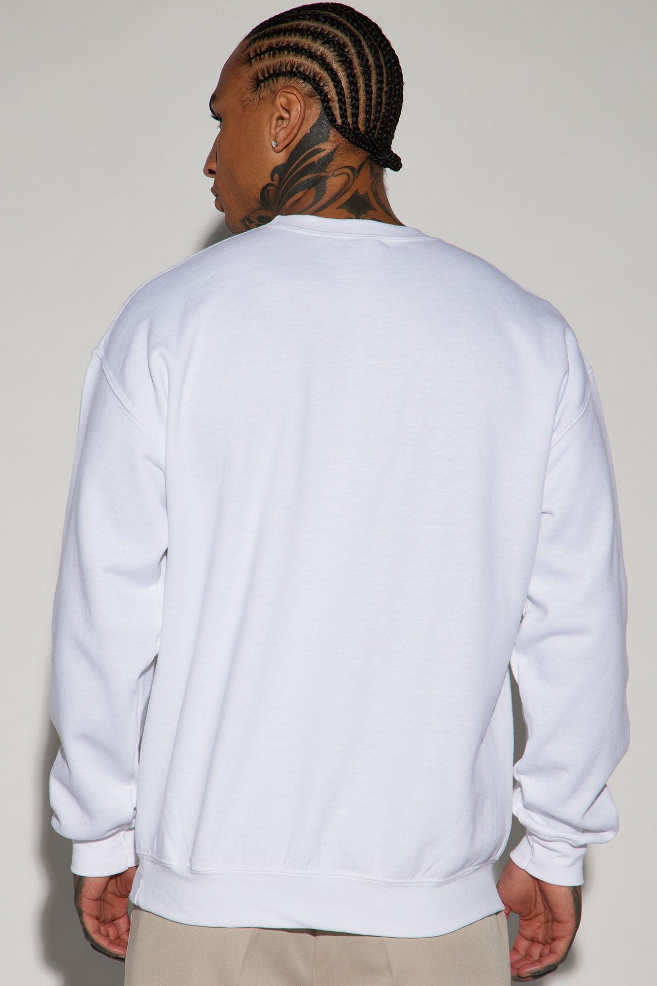 Love Yours Crewneck Sweatshirt - White Product Image