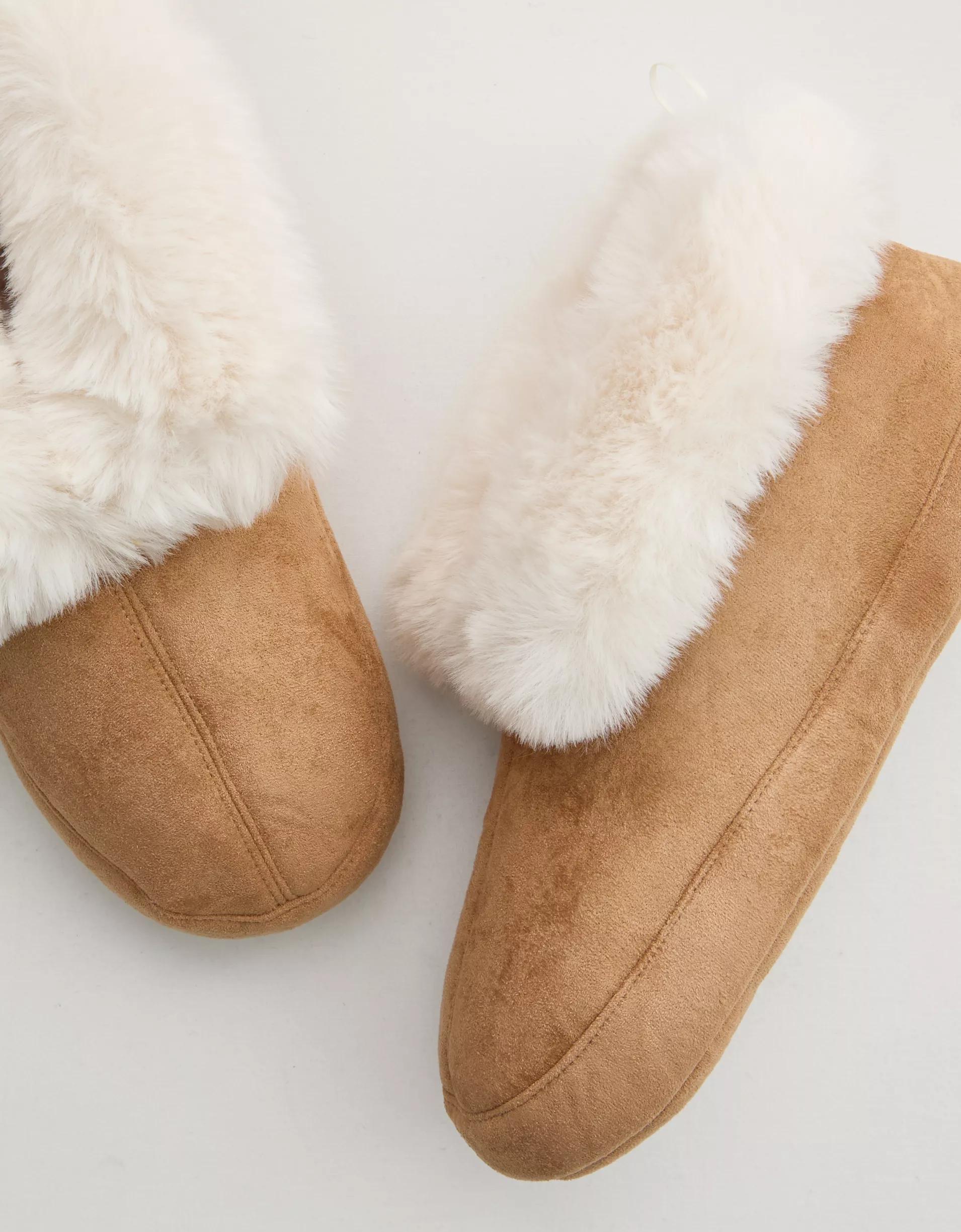 Aerie Foldover Cuff Slipper Booties Product Image