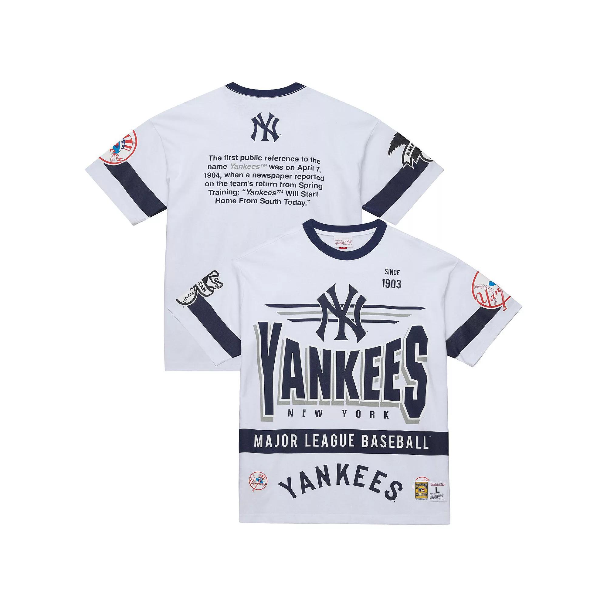 Mens Mitchell & Ness New York Yankees Cooperstown Collection Team Origins Premium T-Shirt Product Image