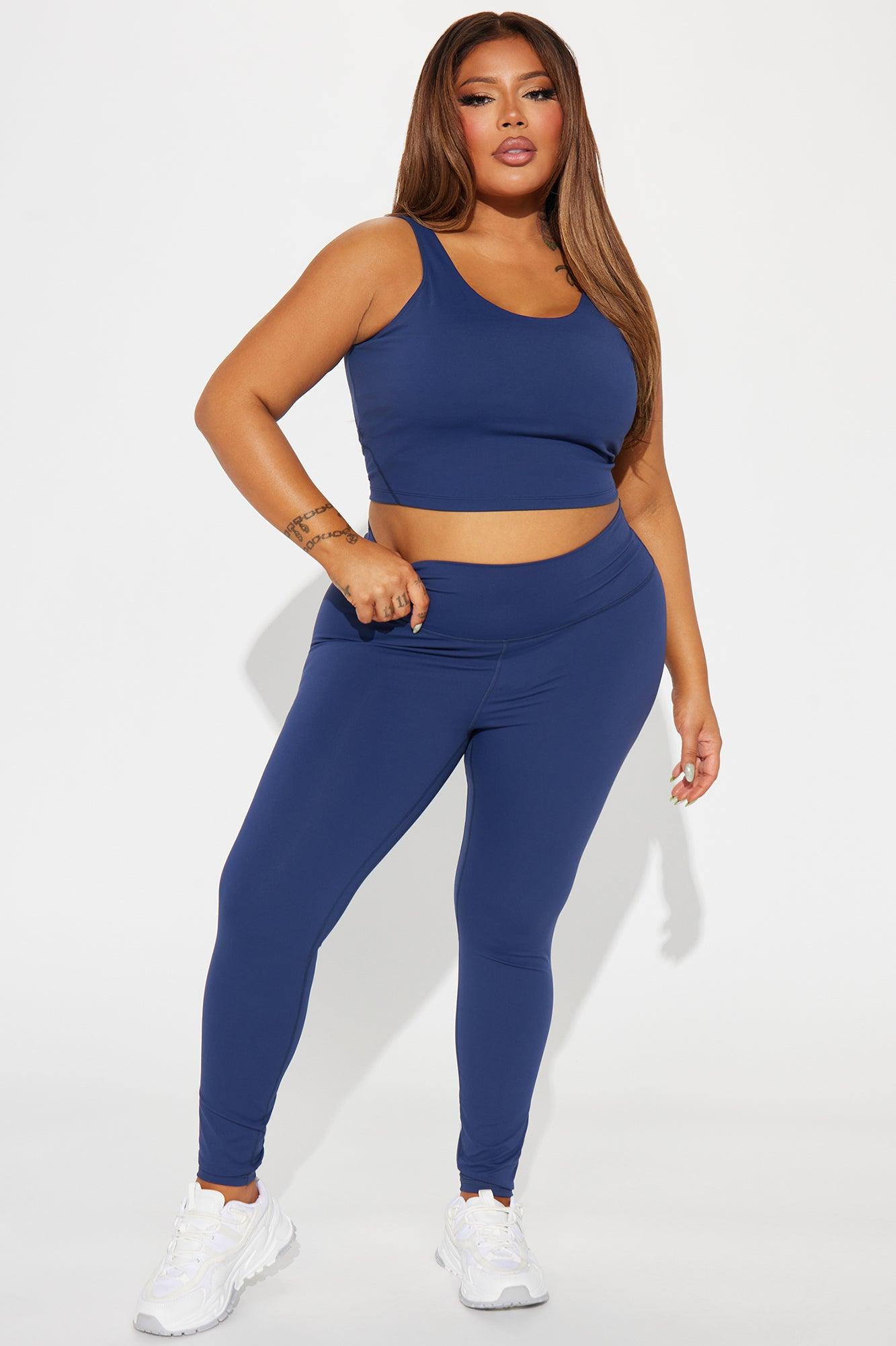 Get Right Active Leggings - Navy Product Image