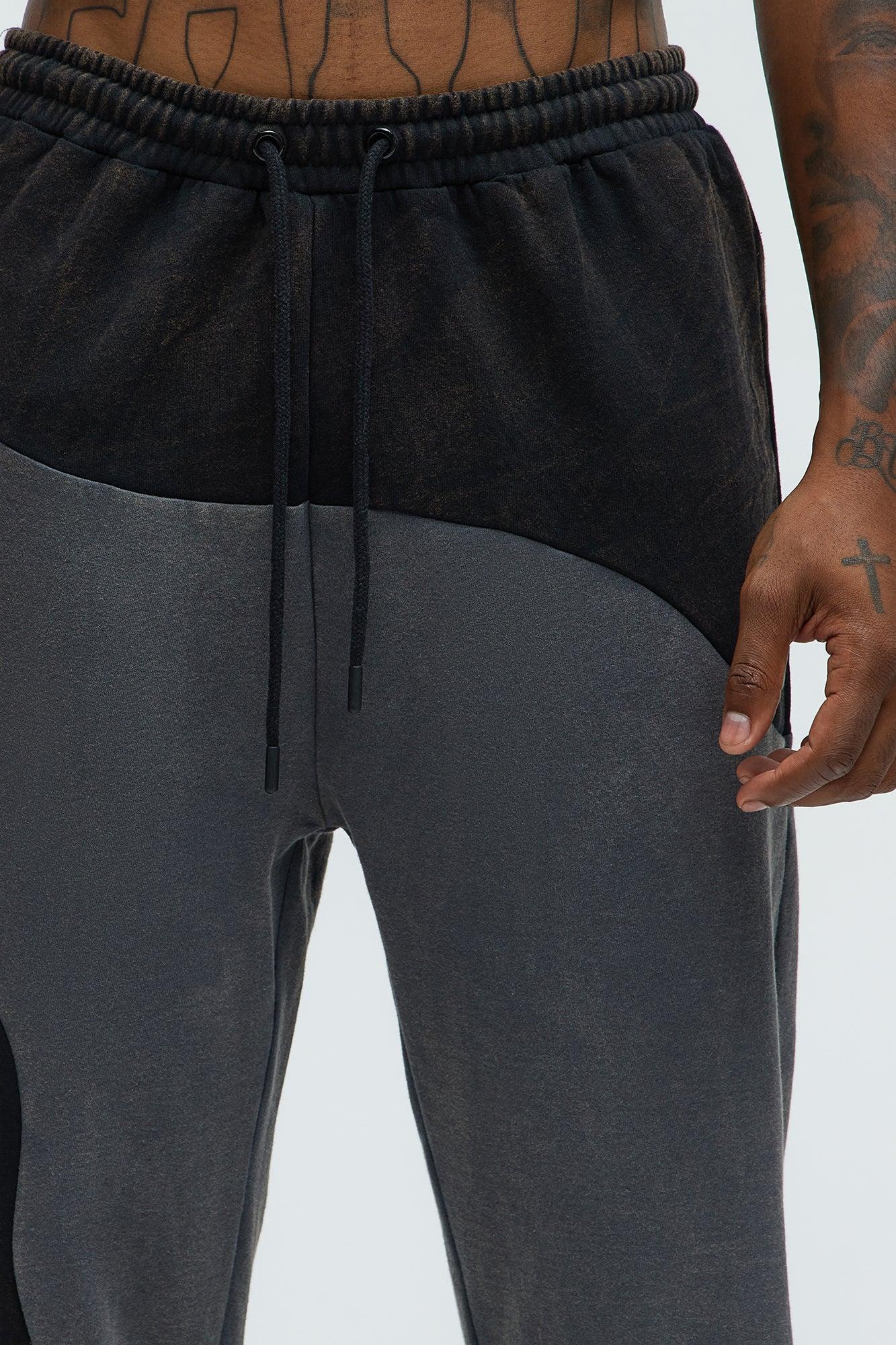 Washed Abstract Jogger - Black Product Image