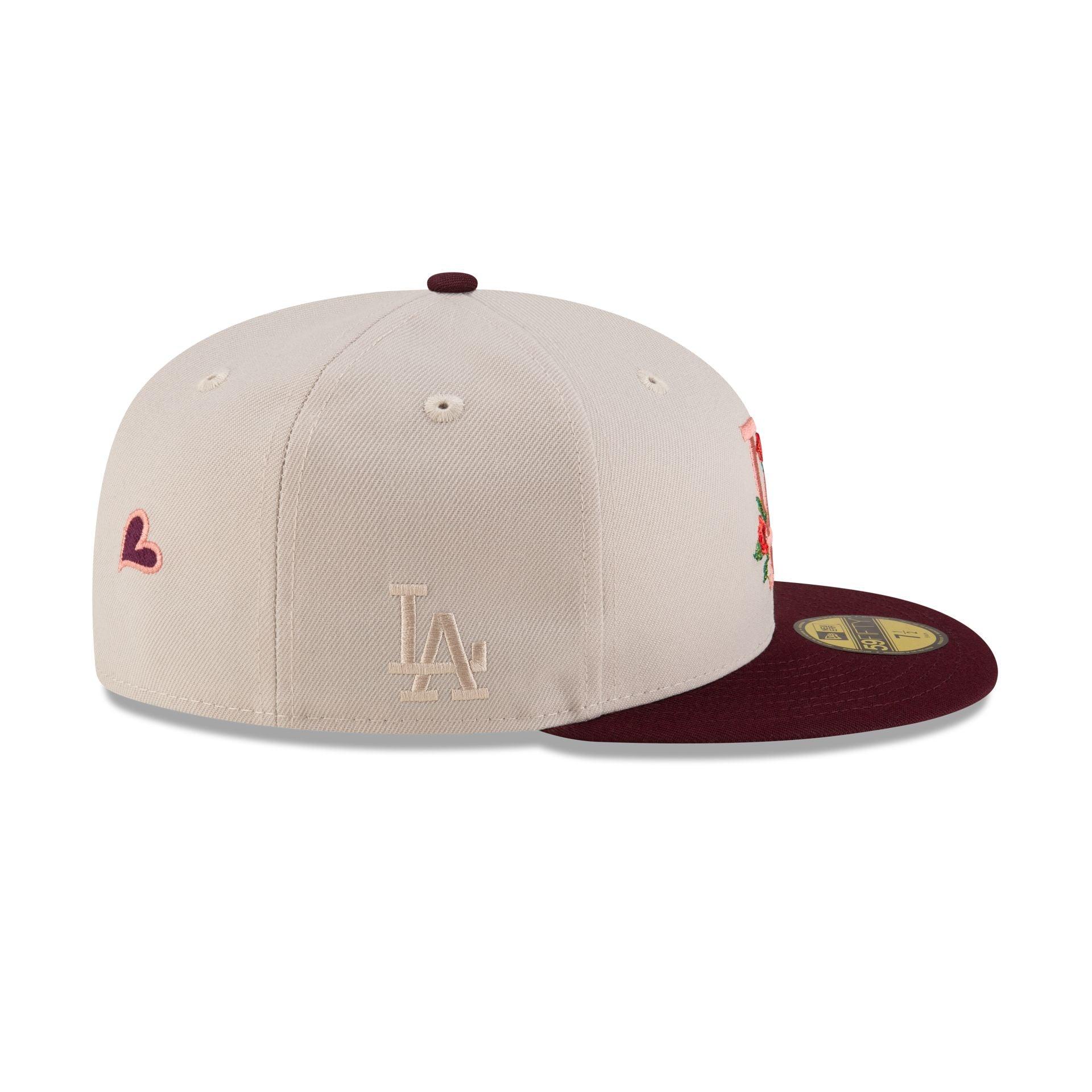 Los Angeles Dodgers Roses 59FIFTY Fitted Hat Male Product Image