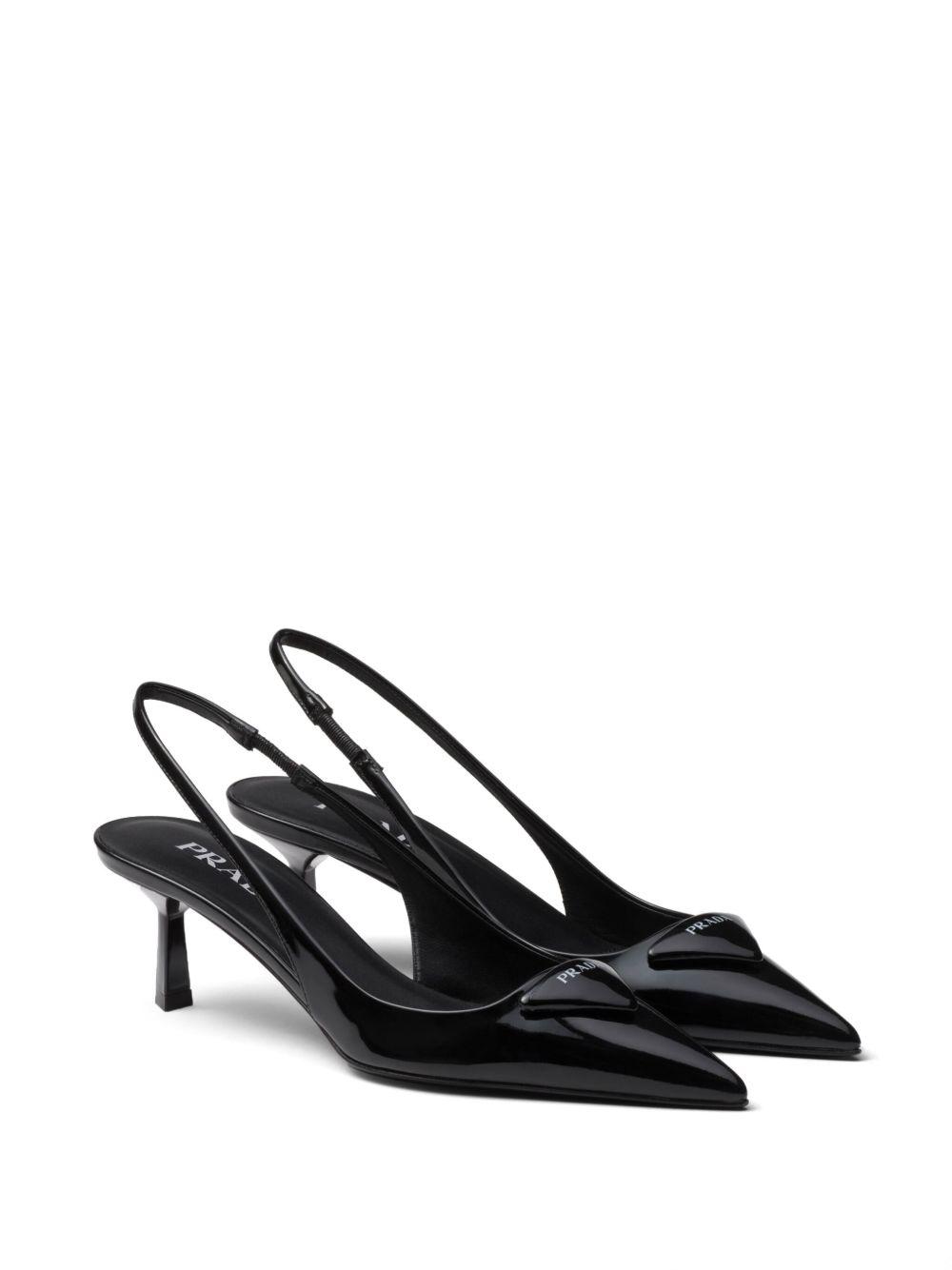55mm patent-leather slingback pumps Product Image