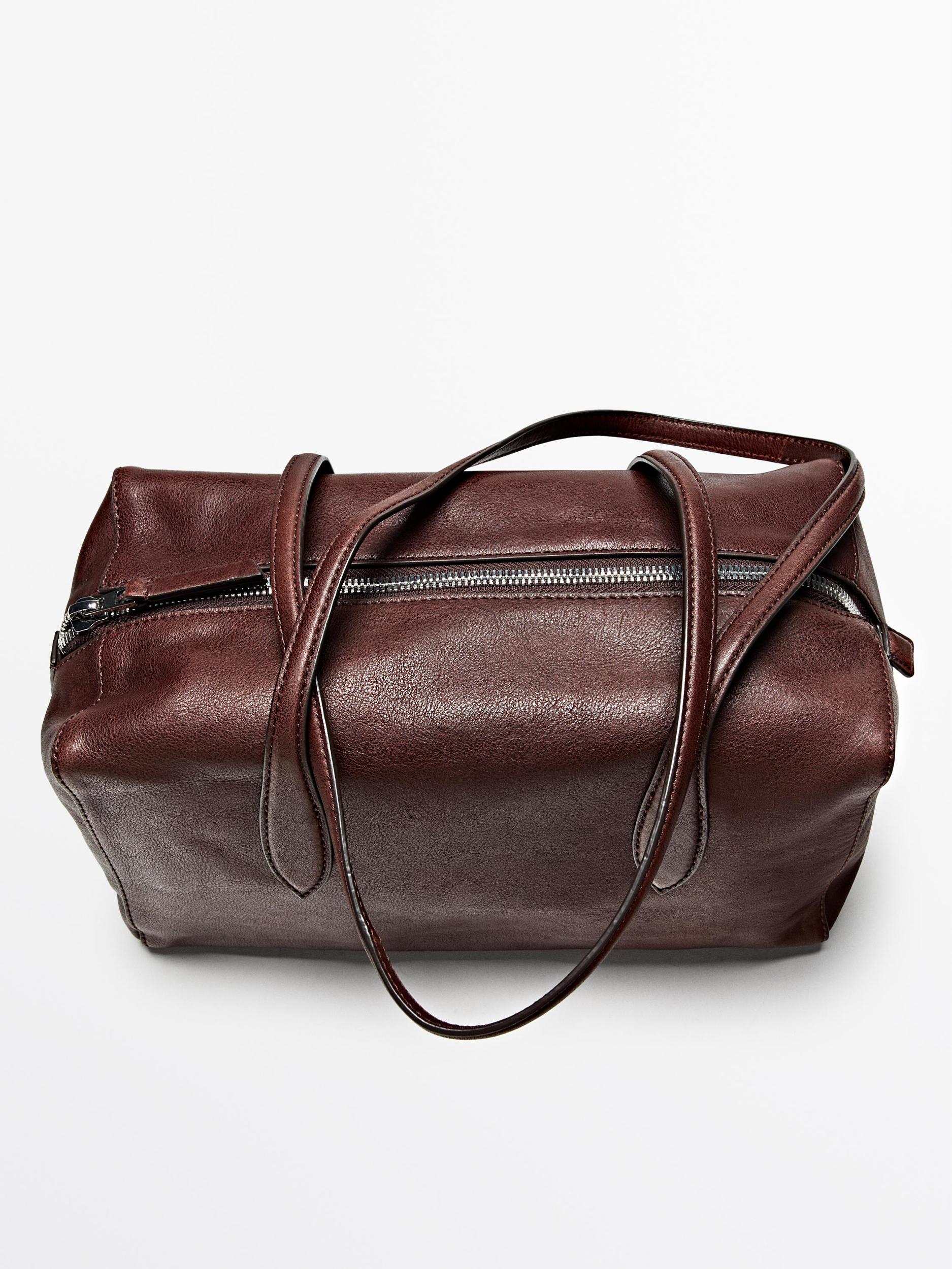 Nappa leather satchel bag Product Image