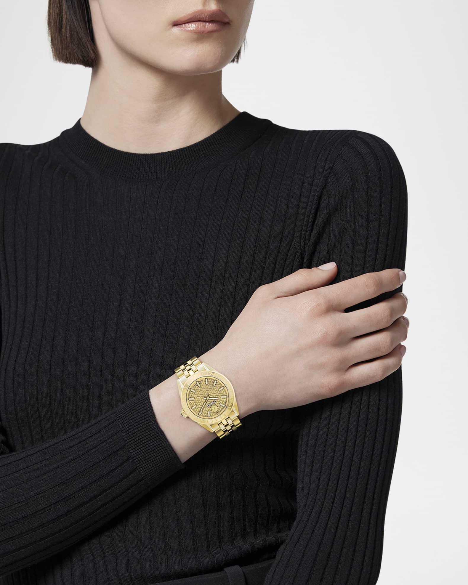 V-Code  36mm IP Yellow Gold Bracelet Watch Product Image