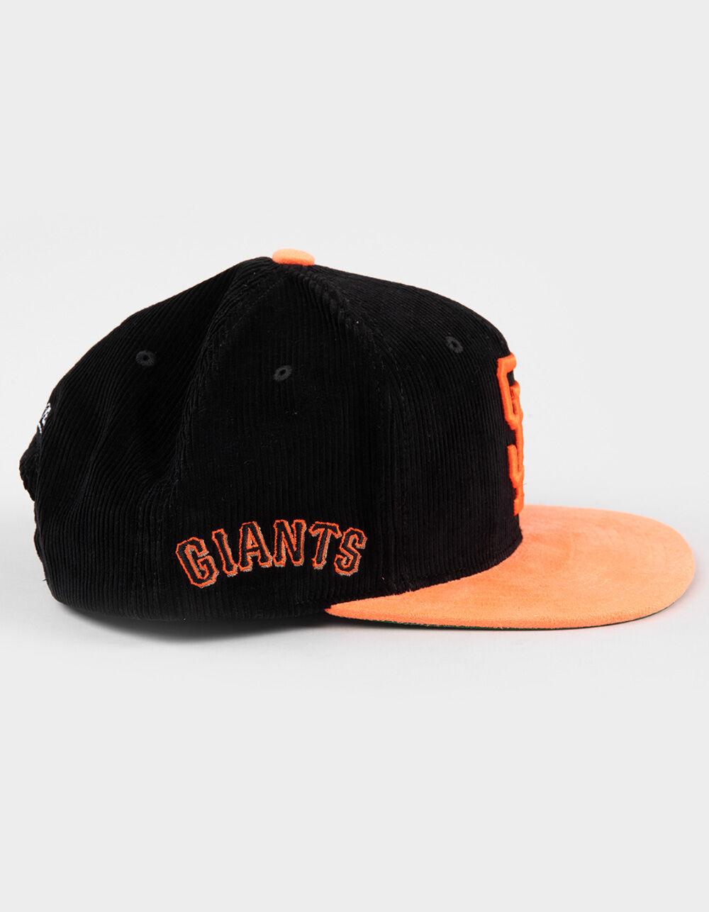 MITCHELL & NESS San Francisco Giants Corduroy Snapback Hat - BLACK COMBO Product Image