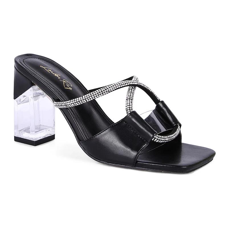 London Rag Fineapple Women's Heeled Slide Sandals,  Product Image