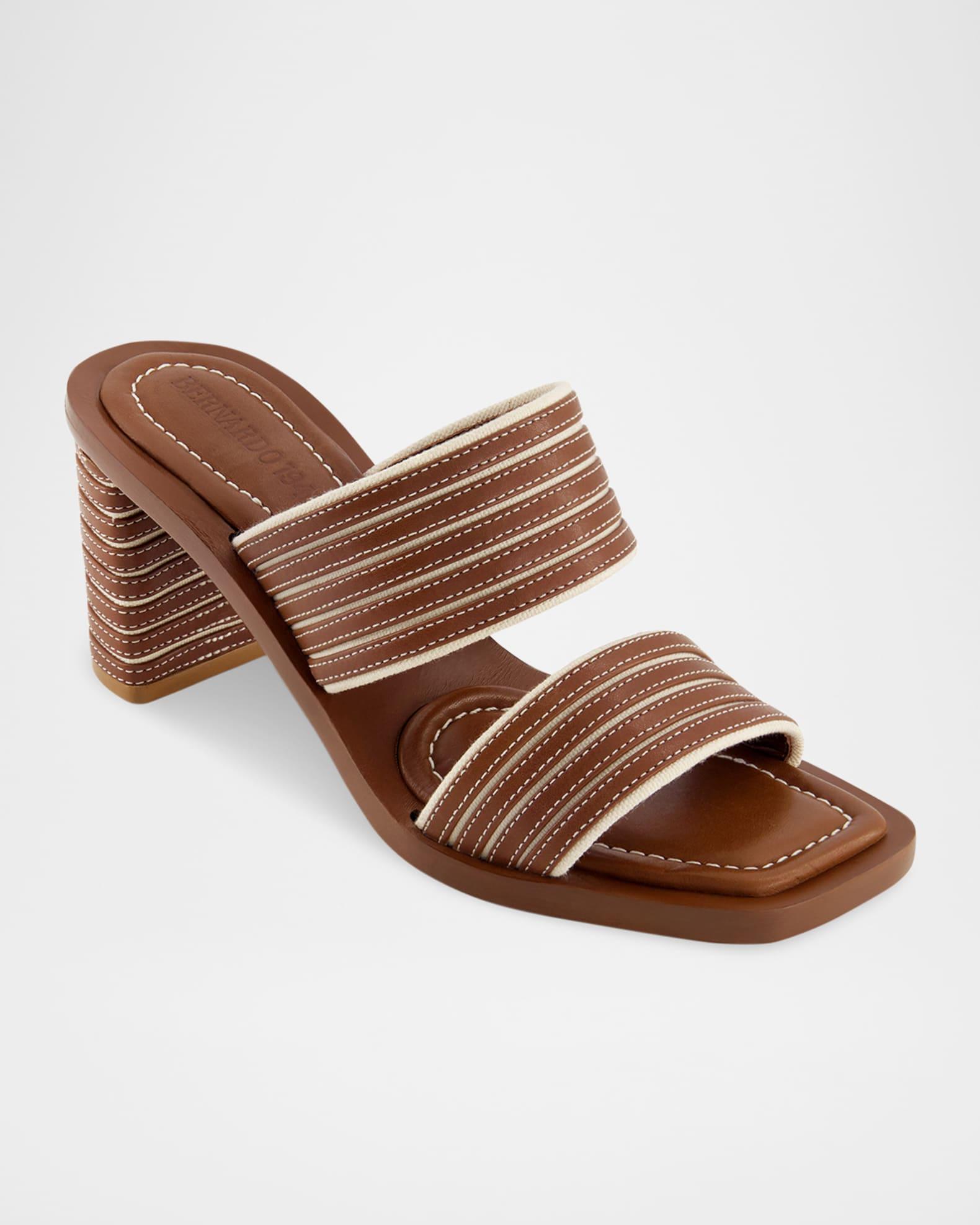 Bari Bicolor Dual-Band Slide Sandals Product Image