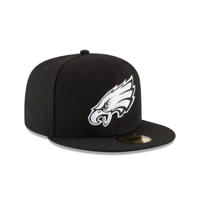Philadelphia Eagles Black & White 59FIFTY Fitted Hat Male Product Image