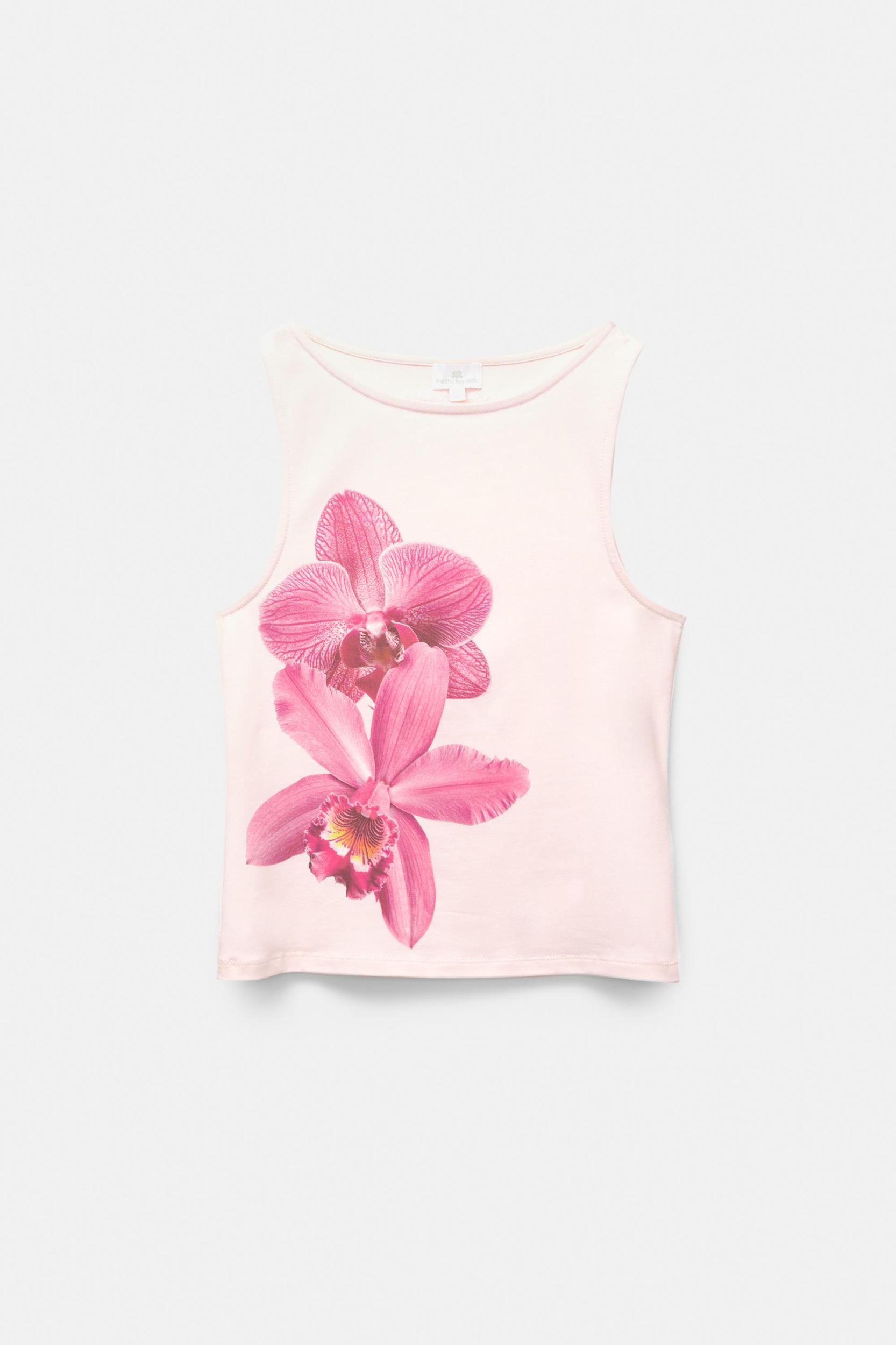 Orchid graphic tank top Product Image