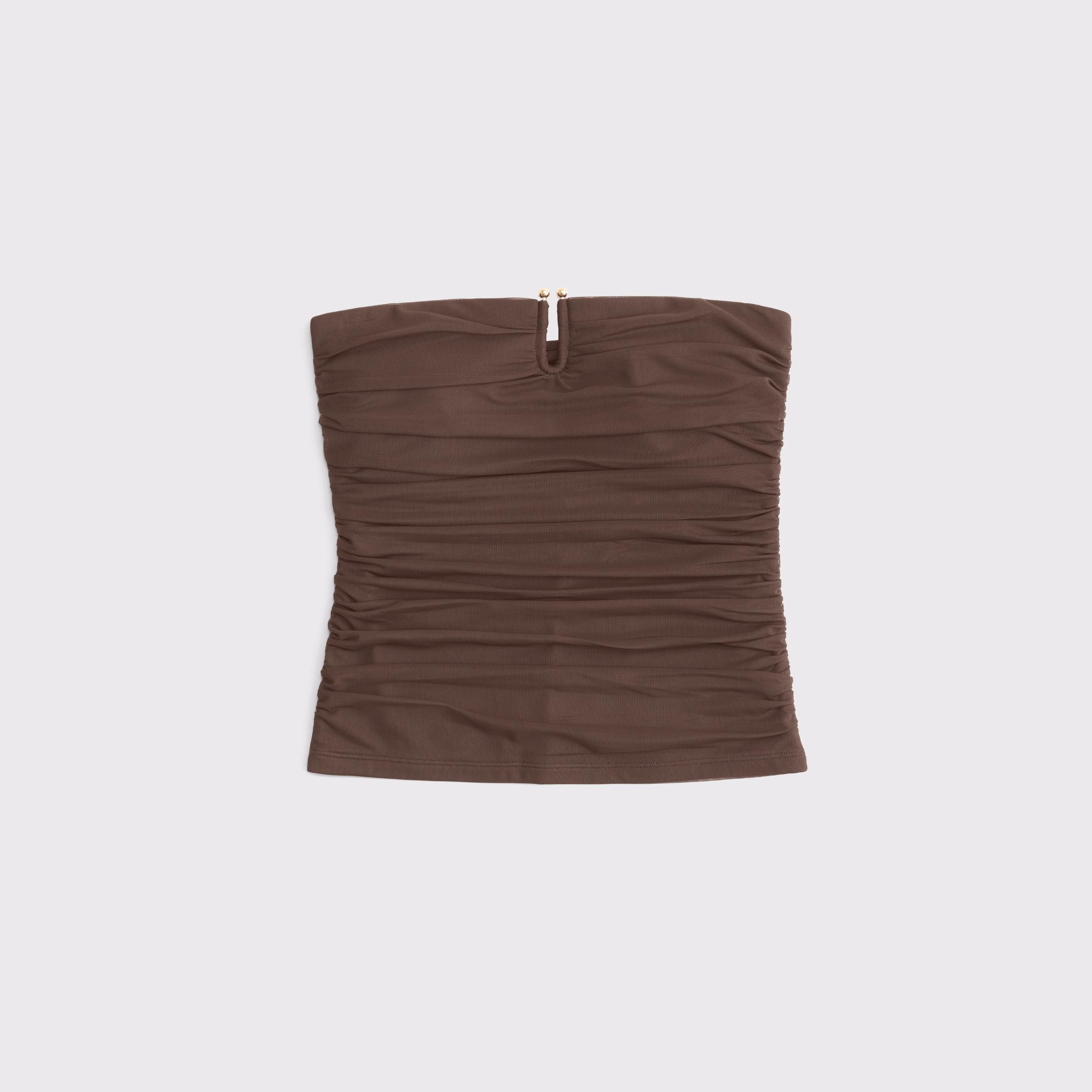 Bra-Free Mesh Hardware Tube Top Product Image