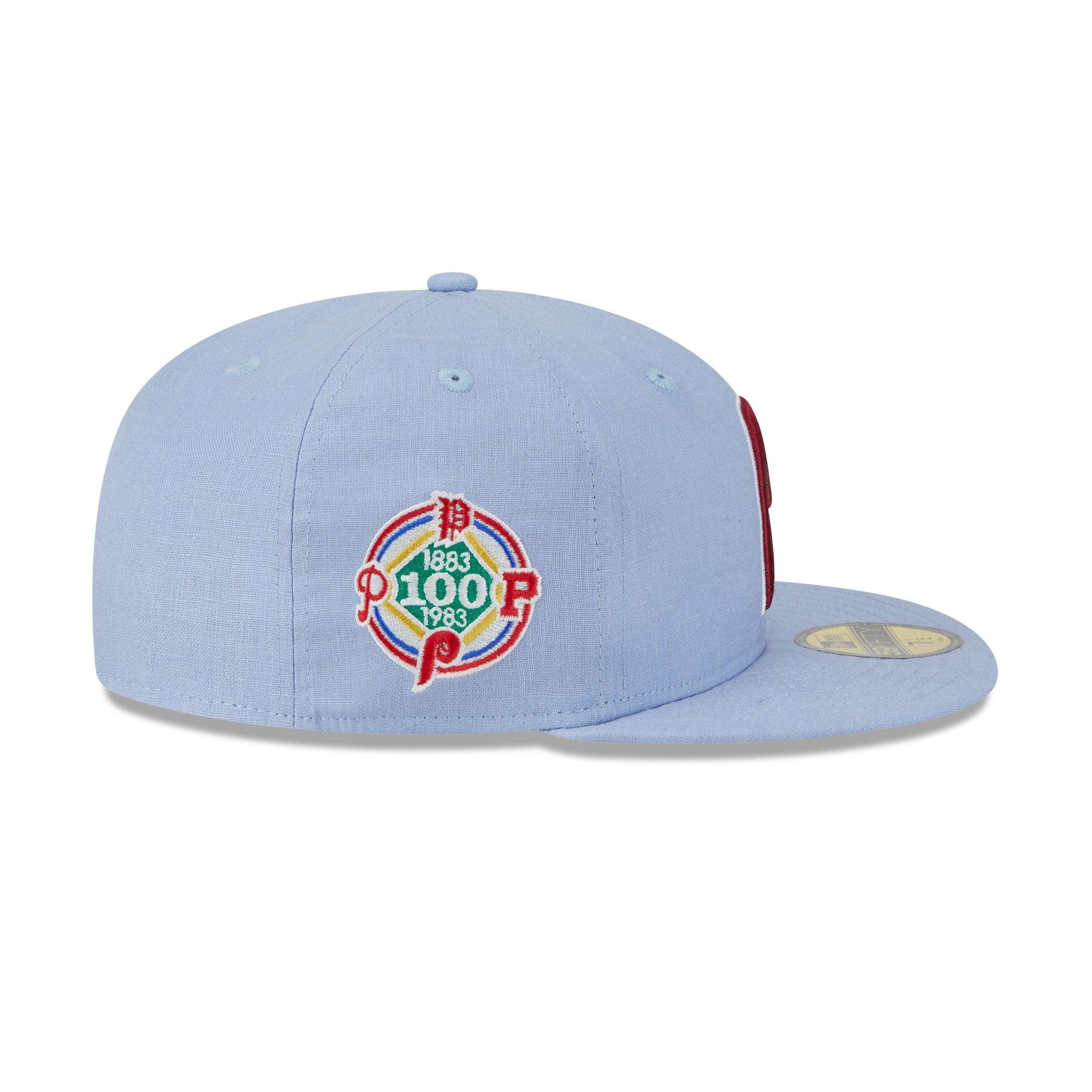 Team Linen Philadelphia Phillies 59FIFTY Fitted Hat Male Product Image