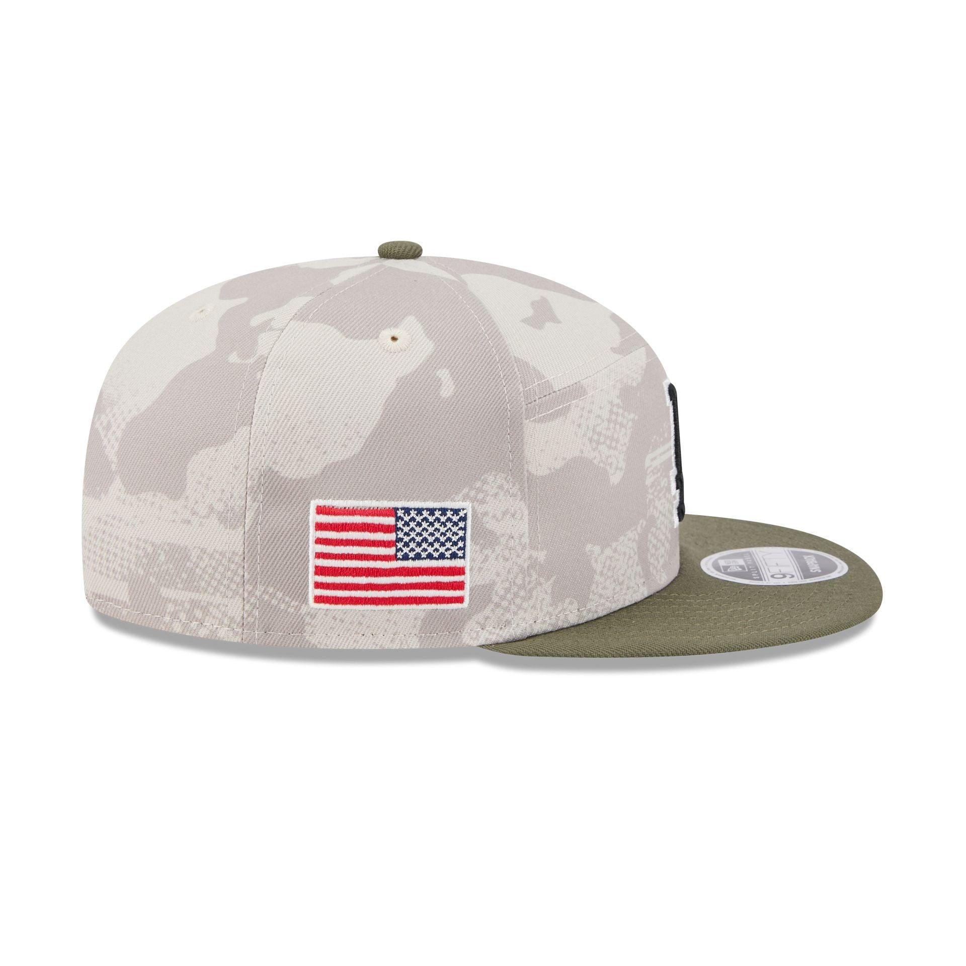 Los Angeles Angels Armed Forces Day 2025 Split Panel 9FIFTY Snapback Hat Male Product Image
