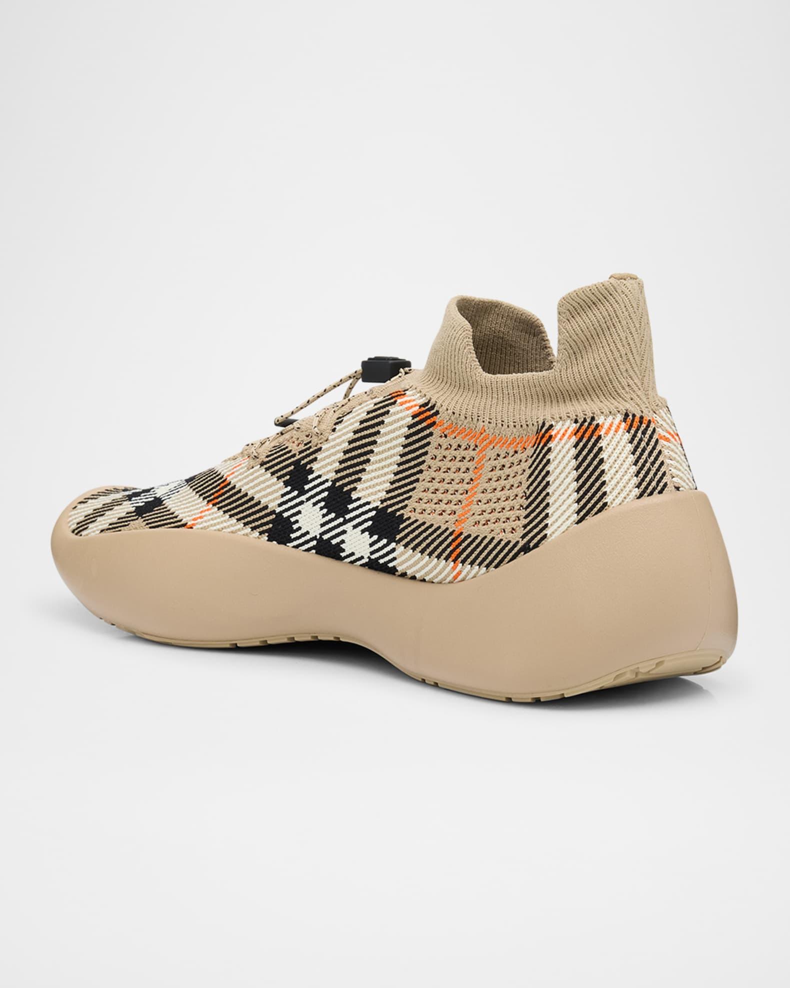 Men's Check Knit Neptune Sneakers Product Image