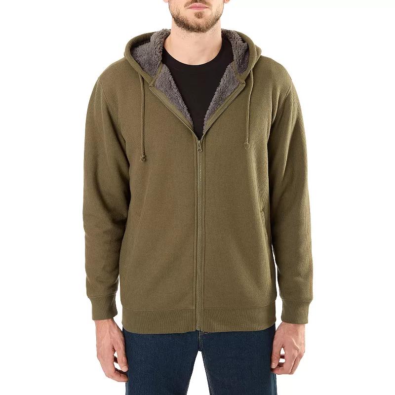 Big & Tall Smith's Workwear Sherpa-Bonded Thermal Knit Hooded Jacket, Men's,  Product Image