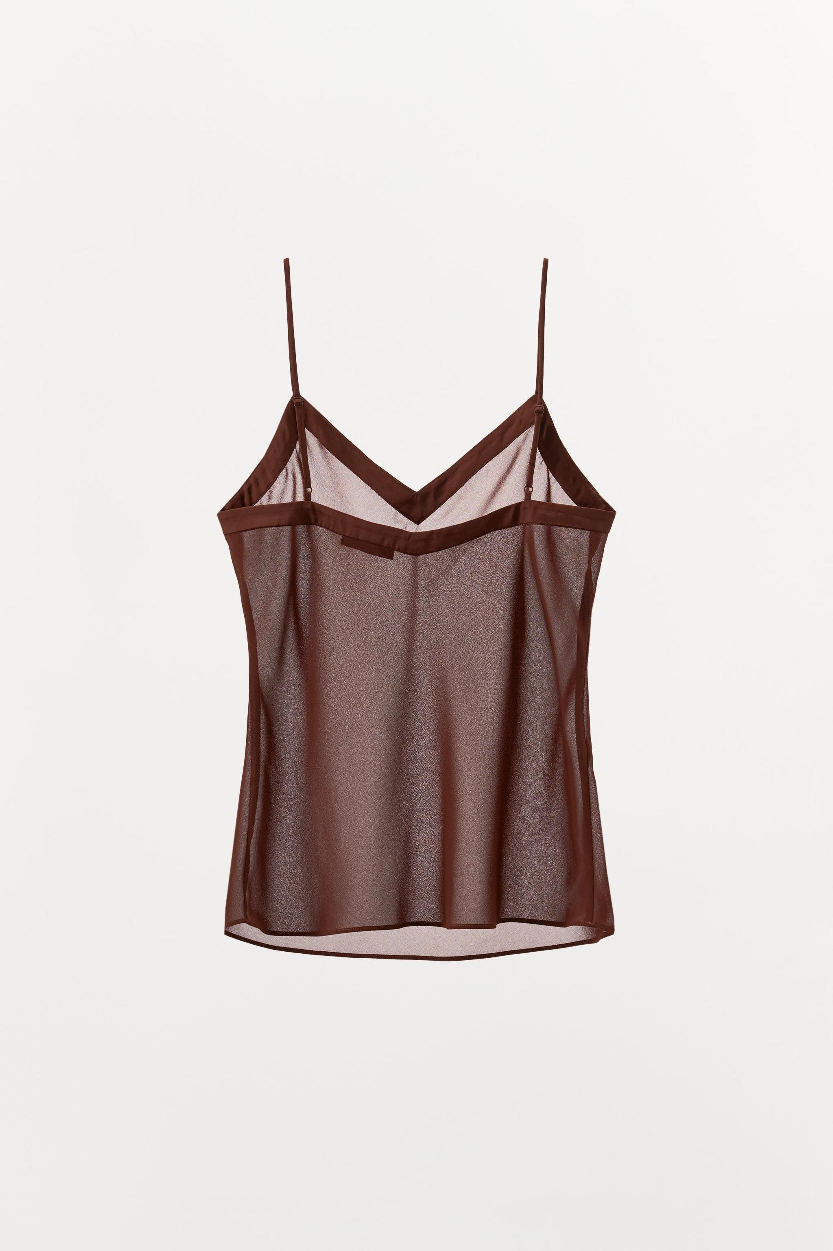 SATIN TRIM TOP Product Image