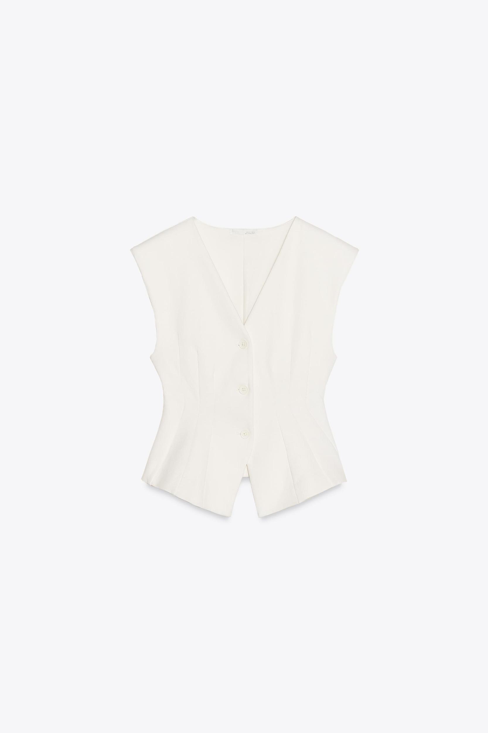 INTERLOCK KNIT VEST TOP Product Image