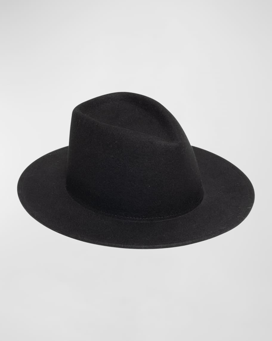 Blaine Black Wool Fedora  Product Image