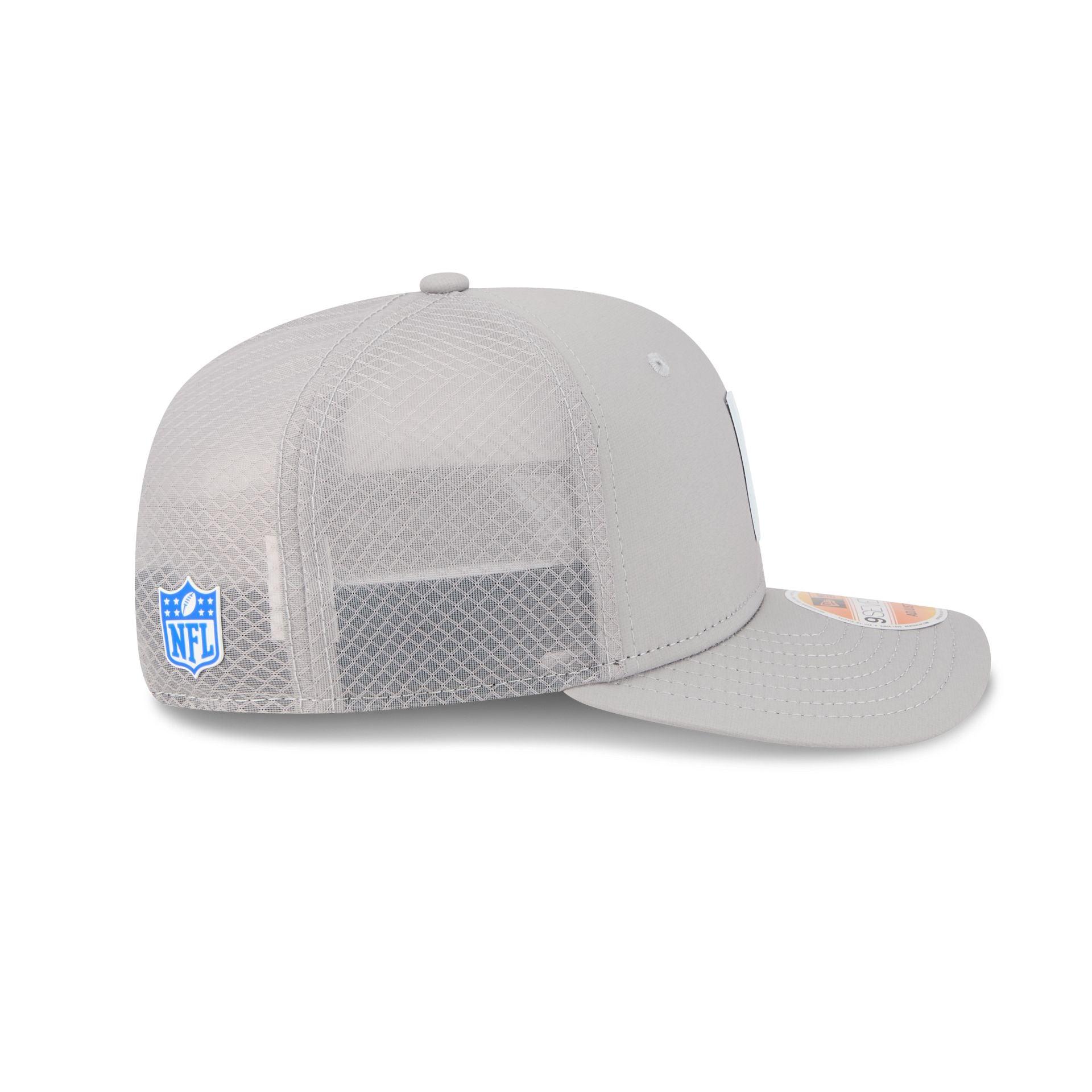 Los Angeles Rams 2025 Sideline Hot Weather Gray 9SEVENTY Trucker Hat Male Product Image
