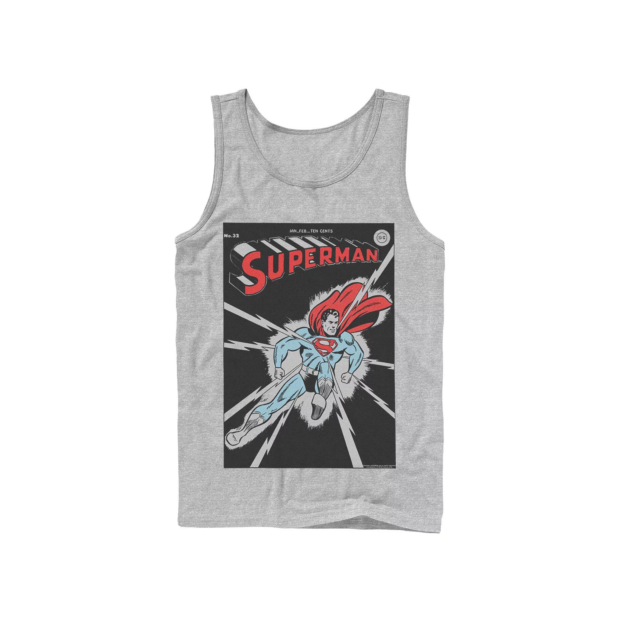 Men's DC Comics Superman No. 32 Comic Cover Poster Tank Top,  Product Image