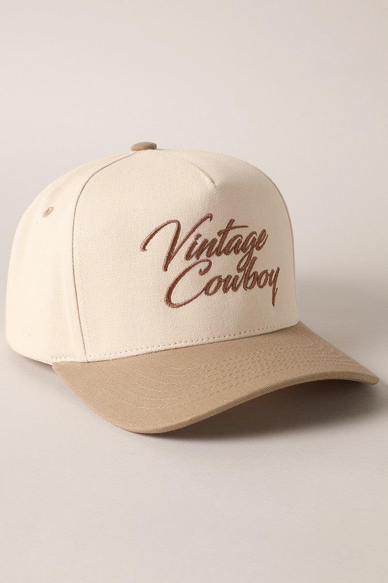 Vintage Cowboy Two Tone Cap Product Image