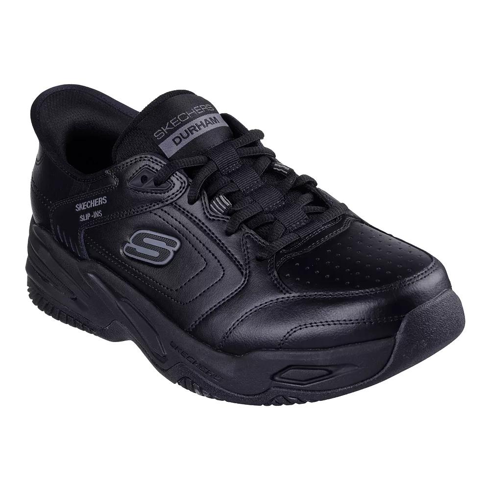 Skechers Hands Free Slip-ins® Relaxed Fit® Durham Delvor Men's Shoes, Size: 10 XW, Black Product Image
