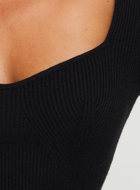 Kaseem Long Sleeve Maxi Dress Black Product Image