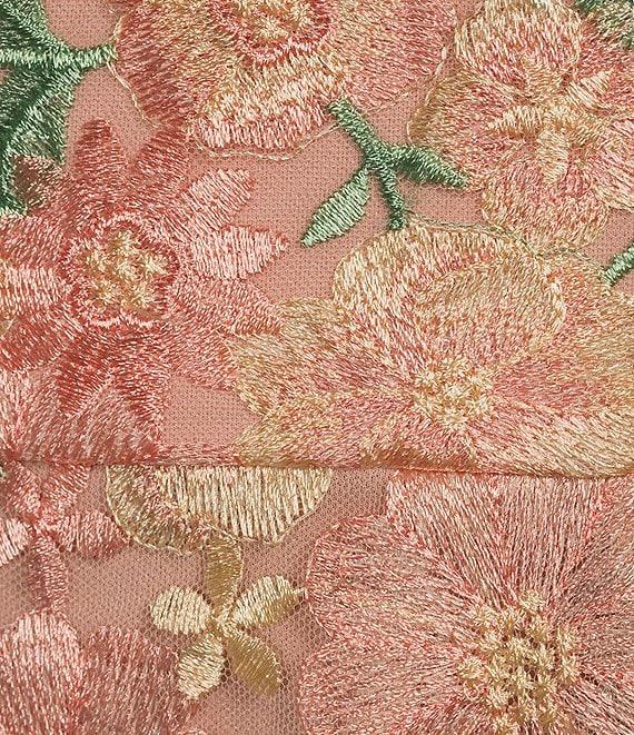 Alex Evenings Embroidered Floral A-Line Midi Dress Product Image