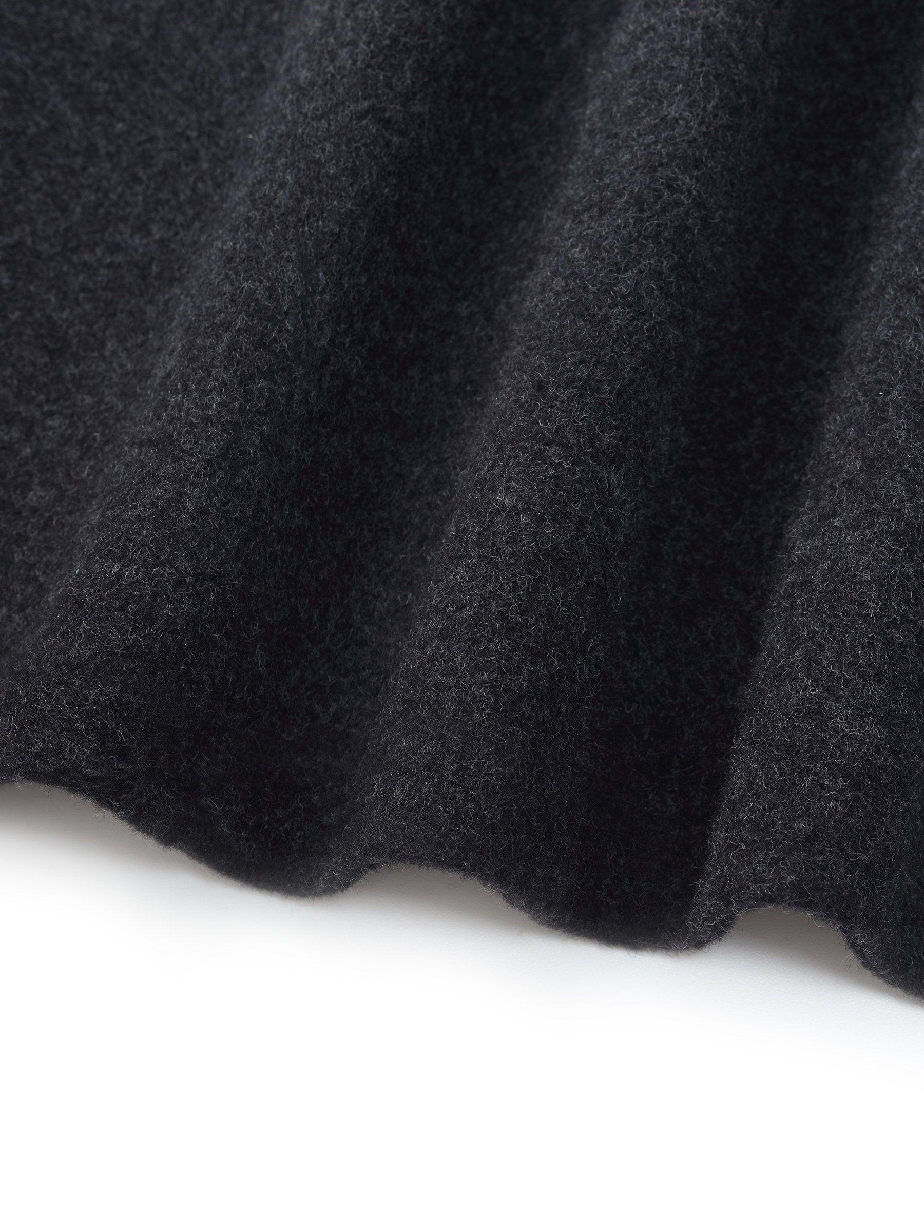 Yak Tencel Wool Blend Double-Faced Women Jacket With Scarf Product Image