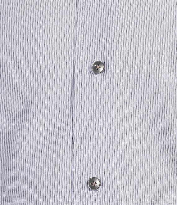 Daniel Cremieux Signature Label Stripe Luxe Stretch Long Sleeve Woven Shirt Product Image