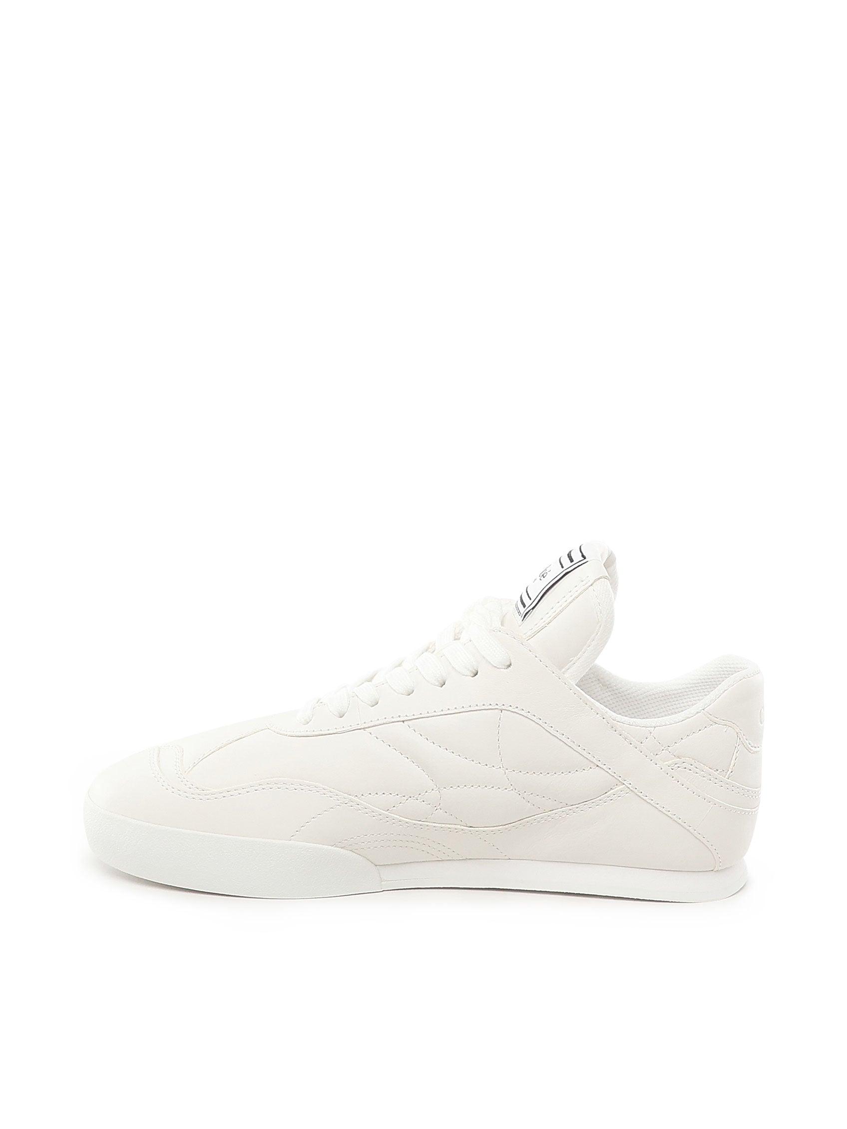 CHLOÉ Womens Chloe Kick Brand-patch Leather Low-top Trainers In White Product Image