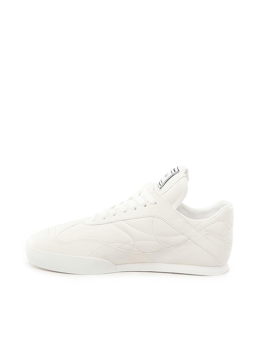 CHLOÉ Womens Chloe Kick Brand-patch Leather Low-top Trainers In White Product Image