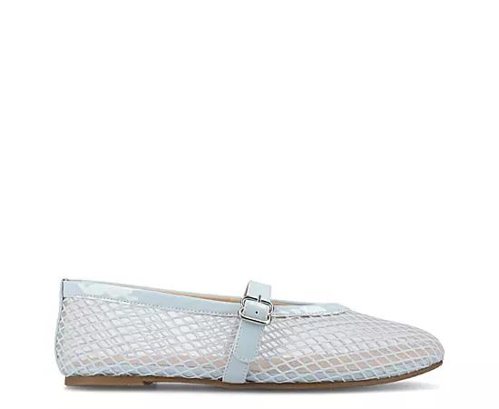Journee Casha Women's Mesh Slip-On Square Toe Flats,  Product Image