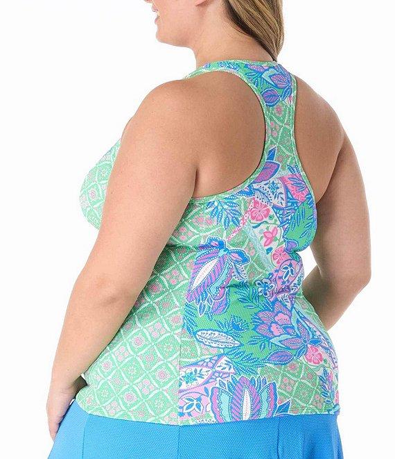 Beach House Plus Size Pique Solid Olivia Princess Seam Swim Skort Product Image