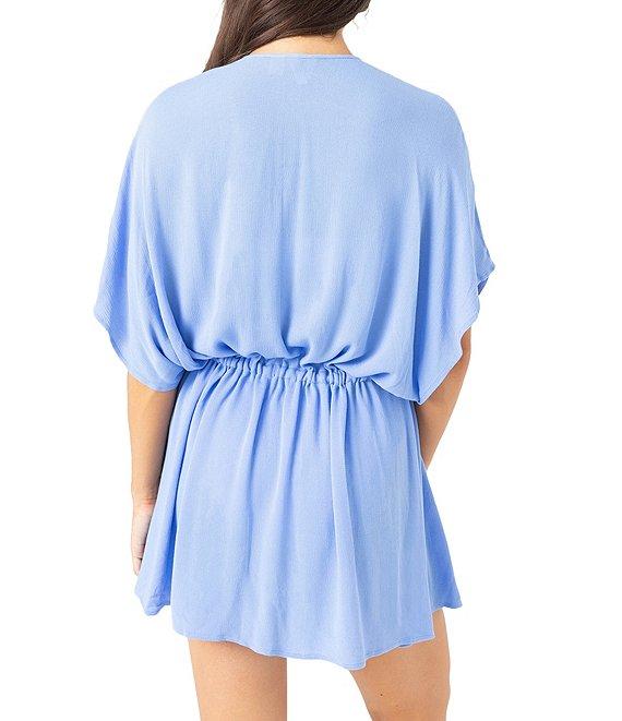 Roxy Sun Kiss Lace Trim Tie Waist Kimono Swim Cover-Up Product Image
