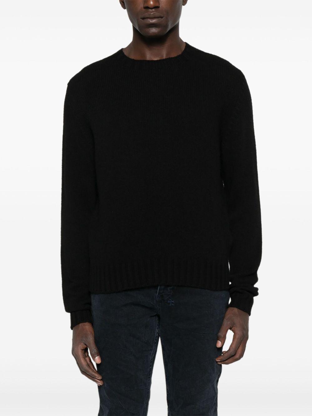 crew-neck knit sweater Product Image