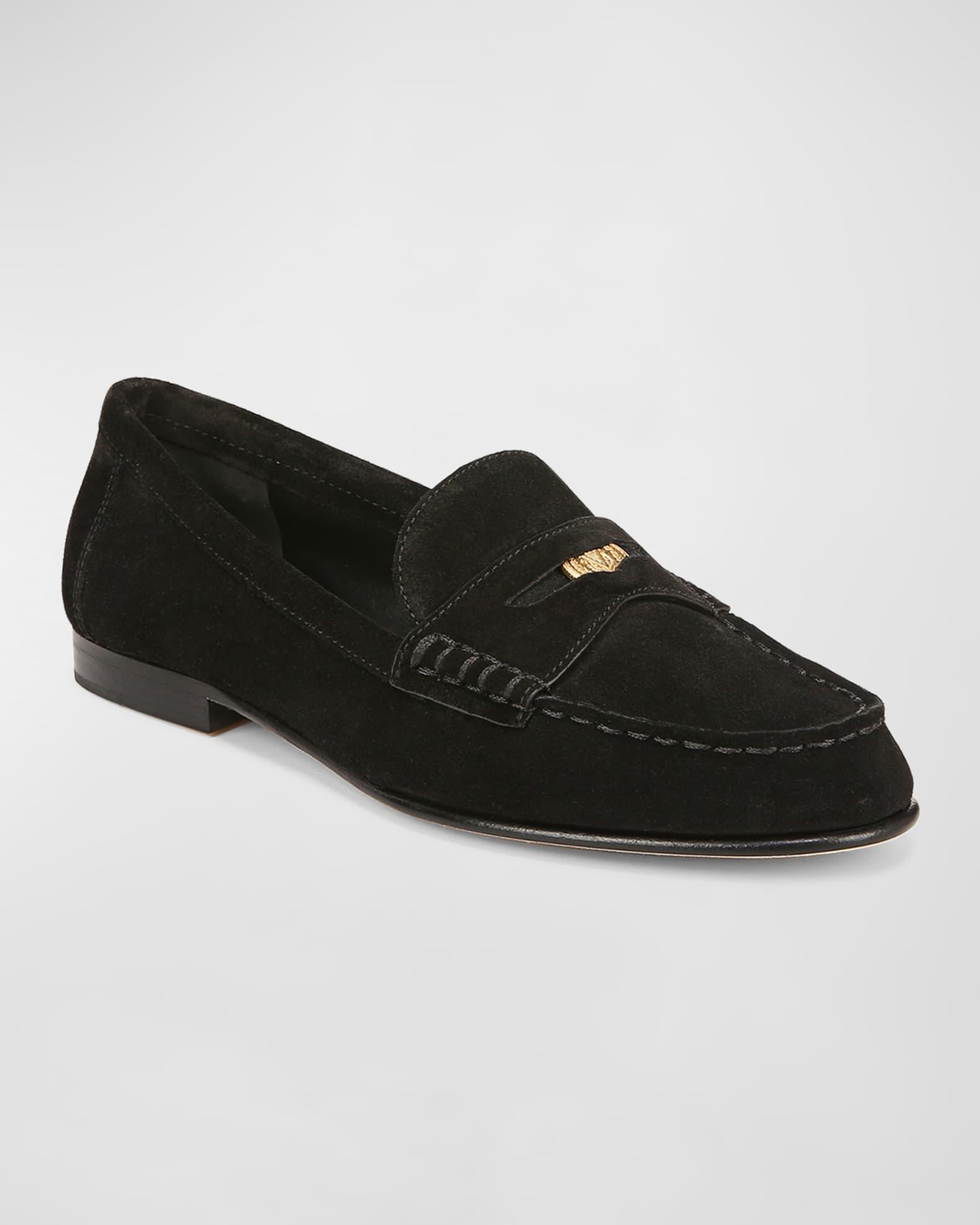 Suede Coin Penny Loafers Product Image
